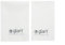 Glart 2er Set Ultra-Microfasertücher Fenstertücher Scheibentücher 40x45 cm und 60x45 cm