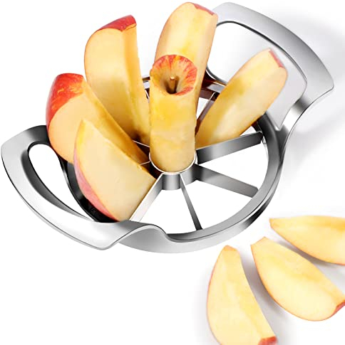 Apple Slicer & Corer, 8-Slice, Stainless Steel, Sharp & Sturdy