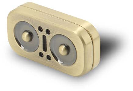 SALALIS Metall Fidget Slider Zappelspielzeug für Erwachsene ADHS-Werkzeug Angst Stressabbau Spielzeug Schreibtischspielzeug für ADHS- und ADD-Patienten(Gold)