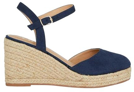 Dorothy Perkins Rumor Faux Suede Closed Toe Espadrille Wedge Sandals