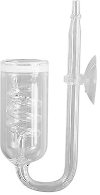 Vctitil CO2 Diffusor CO2 Zerstäuber Diffusor mit Saugnapf Clip für Aquarium lebende Pflanzen Luftpumpe Zubehör