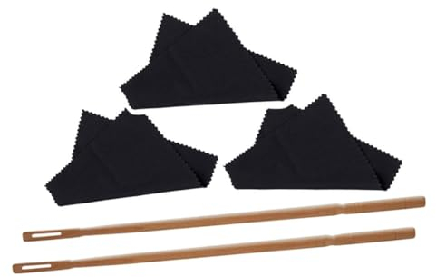 TOYANDONA 2sätze Flötenreinigungsset Mit Reinigungsstab Und Tüchern Flötenpflege Kit Für Einfache Reinigung Und Wartung Leicht Tragbar Für Konzerte Und Proben Reinigungsstäbe Und