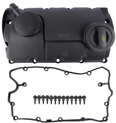 NSGMXT Couvercle de Culasse, Joint de Couvercle de Soupape, Couvercle D'huile Compatible avec T5 Trans-porter Sha-ran Alham-bra 1.9 2.0 03G103469H