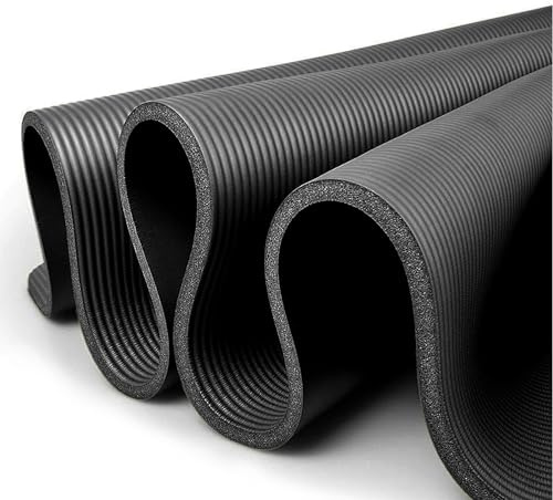 XXL, yogamatta, pilatesmatta, gymnastikmatta, fitnessmatta, fitnessmatta, bärrem med ftalatfri, SGS certifierad NBR butadien-akrylnitrilgummi, 200 x 100 x 1,5 cm