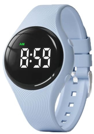e-vibra Montre d'apprentissage de la propreté – Bracelet d'alarme vibrant silencieux résistant à l'eau – Montre de rappel médical rechargeable – avec alarme et écran de verrouillage