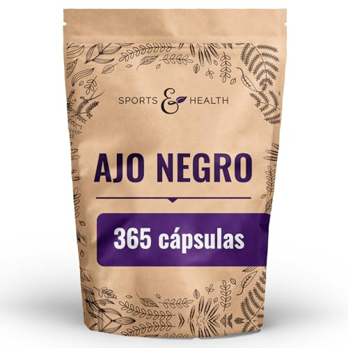 Capsule di aglio nero capsule 9 000 mg da estratto 15:1 – 365 capsule ad alto dosaggio, Black Garlic Capsules, Vegane e senza additivi, aglio-capsule aglio-nero-fermentato aglio-integratore