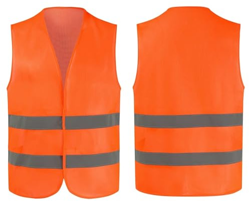 Zymjzbetic Gilet di Sicurezza Gilet ad Alta visibilità Riflettente da Lavoro, Notte, Casual for Ragazzi(Color 6)