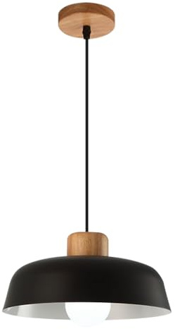 HUAYUSEDF E26 Ljuskälla Höjdjusterbar hänglampa, Enkelt huvud Minimalistisk metallhängande lampa, ljuskrona i modern industriell stil, restaurangbar köksö Dekorationsarmaturer