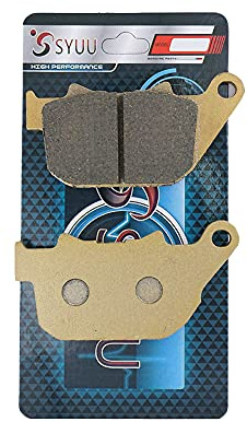 S SYUU moto Fibre de cuivre Plaquettes de Frein Arrière Compatible avec Sportster Harley Davidson XL 50 XL 883 XL 1200 (2004-2014) XR 1200 (2008-2012) FA387R