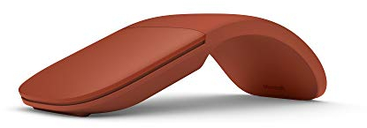 Microsoft – Souris Arc Surface – souris Bluetooth pour PC, ordinateurs portables compatible Windows, Mac, Chrome OS (fine, légère, transportable, tactile) – Rouge Coquelicot (CZV-00076)