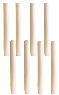 CTForest 8 Piezas Rodillo de Madera de Haya para Pizza, Fondant, Pasteles, Galletas, Pasta, Cocinar y Hornear