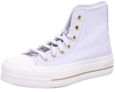 Converse Chuck Taylor All Star Lift Platform, Zapatillas Deportivas Mujer, Gris Dorado, 40 EU