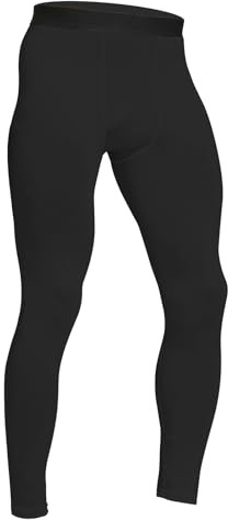 HYCOPROT Kompressionshose Herren Schnelltrocknende Laufhose Sport Leggings Atmungsaktiv Funktionsunterhose Tight Hose für Basketball Fitness Joggen (Schwarz, L)