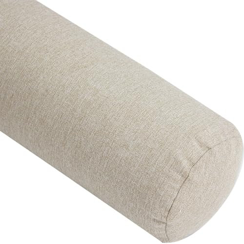 Cojín Cilíndrico Redonda Almohada Cervical para Cama Sofá Cojín de Cuello Almohada Cilíndrica Extraíble Lavable Cojín Lumbar para Soporte de Cabeza, Cuello, Espalda y piernas(#5,10x40cm(4x15in))