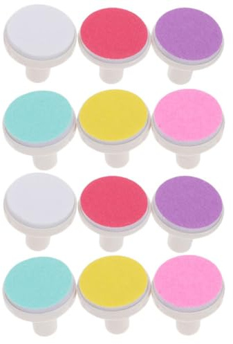 KAILIKETIY Accesorios para Uñas Infantiles 12 Almohadillas de Lima Pequeñas y Diseño Ergonómico, Herramienta Eléctrica para Limar Uñas de Bebés en Casa