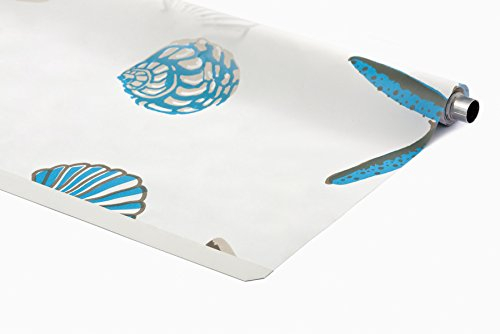 KS Handel 24 ERSATZROLLE HALB-Kassetten DUSCHROLLO Oceanic Design 120x240 cm EINFACHER WECHSEL