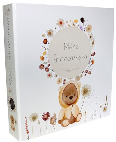 OLGS Sammelordner Meine Erinnerungen | Kinder Erinnerungsordner, Kita Ordner, Kindergartenzeit | Kindergartenordner, Kindergarten, Schule, Ringordner, Aktenordner DIN A4 - Teddy Lou Bär