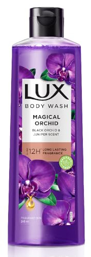 LUX - Black Orchid Scented Shower Gel with Juniper Oil for the Body, 245 ml / 8.28 fl oz