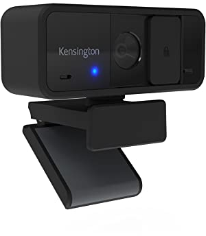 Kensington W1050 1080p-Webcam mit Weitwinkel und integriertem Mikrofon mit Rauschunterdrückung, 95°-Blickwinkel, Digitale PC-Computer-Videokamera für Präsentationen oder Videokonferenzen, K80251