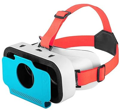 VR Headset für Nintendo Switch & Nintendo Switch OLED, 3D VR Brille mit einstellbarem Grad HD Objektiv 360° Panorama für Virtual Reality Gaming Erlebnis