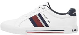 Jack & Jones Jfwgorgon Canvas Sn Chaussures en Toile pour Homme, Blanc Brillant, 41 EU, Blanc éclatant., 41 EU