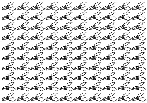 Clip Fermacarte in Metallo 100 Pezzi, Mini Clip per Documenti a Forma di Fiore, Coda Lunga e Cavo Vuoto - Forte Tenuta, Design Divertente, Ideali per Ufficio e Scuola (Nera)