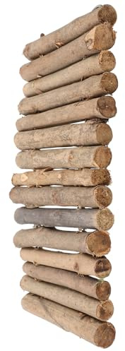 PERSELOSO Escondite de Reptiles de Madera Palitos, Cueva Natural para Tortugas y Lagartos Pequeños, Plataforma de Sol y Escalada para Terrario, Decoración Segura y Apta para Hábitat