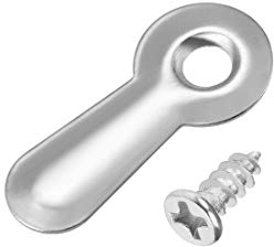 sourcing map Cadre Tournant Bouton 3/4 Métal Strié avec Vis pour Suspendu Images Photos Dessins et Affiches 20Pcs Argenté