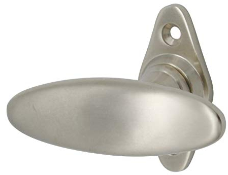 Ventano antiker Fenstergriff Modell ‘‘Alexanderplatz’‘ Aluminium silber matt Fensterolive – handgefertigt nach historischem Vorbild