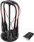 SIMOLIO 2.4GHz Funkkopfhörer Kabellos für TV, Dual Kabellose Kopfhörer für Fernseher für Senioren, Bypass zu Soundbar, mit Ersatzbatterie & Ton & Balance Control, Optisch RCA 3,5mm AUX Audio, SM-828D2