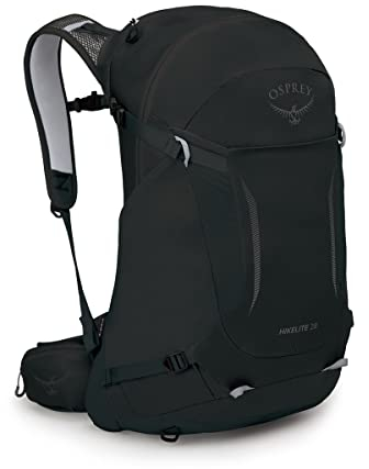 Osprey Hikelite Unisex Rucksack, 26L, Black, S/M