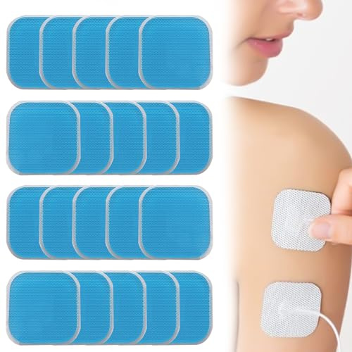 Actsime 5 reservuppsättningar (20 stycken) gelkuddar kompatibla med Beurer EM 59 värmeenheter, ersättning geldyna kompatibel med EM 59 menstrual Relax TENS och värme, 45 x 45 mm