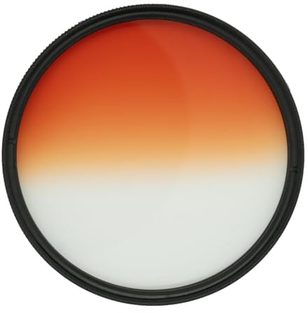 Pro Glass 72 mm HD MC - Filtro graduato arancione per Venus Optics Laowa 15 mm f/2 FE Zero-D per Canon RF (VE1520RF), filtro arancione da 72 mm, filtro arancione graduato 72