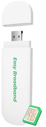 EIOTCLUB 4G LTE USB dongle con WiFi 6 - Punto de acceso móvil para dispositivos portátiles, 150 Mbps, Plug & Play, Internet LTE Stick con tarjeta SIM gratuita