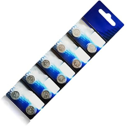 JINQIGG 10Pieces LR43 AG12 Alkaline 1.5V Coin Cell Batteries For CMOS Clocks And Thermometers Battery