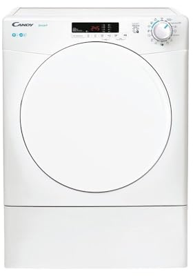 CSEV9DF, 9KG Large Capacity, Freestanding Vented Tumble Dryer - Sensor Drying, Start Delay - 24 hours, Anti Allergy, 15 Programmes, White - HxWxD - 850 x 596 x 585