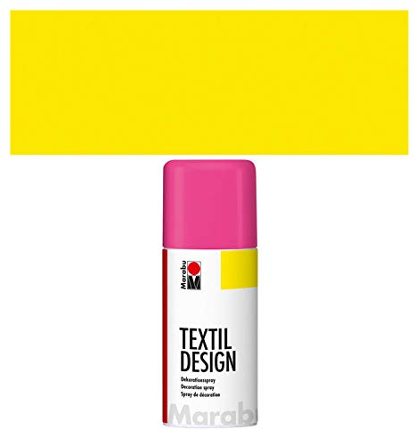 CREATIV DISCOUNT® NEU Marabu Textil Design Spray,150ml, Neon-Gelb