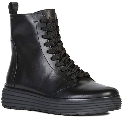 Geox Femme D Phaolae A Bottines, Black, 37 EU