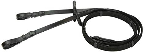Cwell Equine Web redini con fibbie, 5 stop, tappo martingala Nero ( COMPLETO)