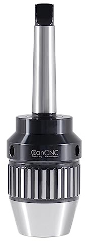 CanCNC Tooling Solutions 1/16–5/8 MT2 Precision Keyless Drill Chuck, Heavy-Duty with Integrated Shank and Titanium Jaws, 0537-5802