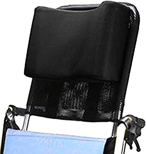 MYDLO Verstellbare Nackenstütze, Rollstuhl-Kopfstütze, Bequemes Sitzrückenkissen, Kissenpolsterung, 40,6–50,8 cm, Für Erwachsene, Tragbares Universal-Rollstuhlzubehör