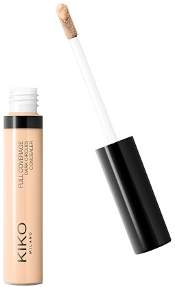 KIKO Milano Full Coverage Dark Circles Concealer 15, Flüssig-Concealer Für Die Augenpartie Und Das Gesicht Mit Hoher Deckkraft