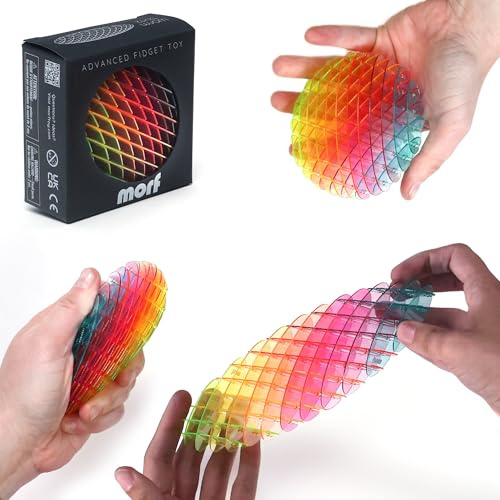 Morf Fidget Worm Toy - Flexible 3D Sensory Slug Figgy Toy for Kids, Teens, and Adults – Stretchy, Quiet, Stress and Anxiety Relief, Focus - For Play, School, Work Gifts, Great For Classroom and Office