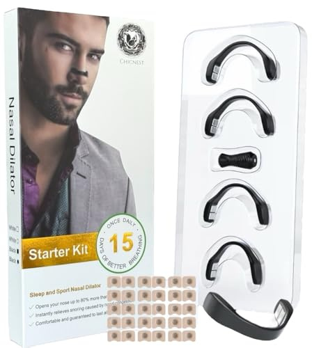15 paires de bandes nasales magnétiques | Ouvre le nez jusqu’à 80% de plus qu’un spray nasal | Réduit le ronflement et améliore le sommeil | Applicateur magnétique inclus | Ruban 3M doux pour la peau