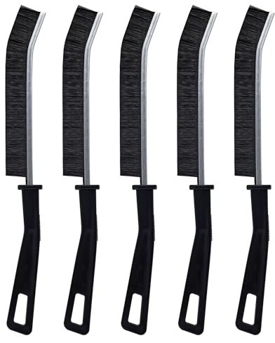 Spazzola per la pulizia delle fughe, Spazzola per la pulizia delle fughe con pennelli duri, Spazzola per la pulizia delle fughe, Spazzola per la pulizia delle fughe, Cucina, Bagno (Pack di 5)