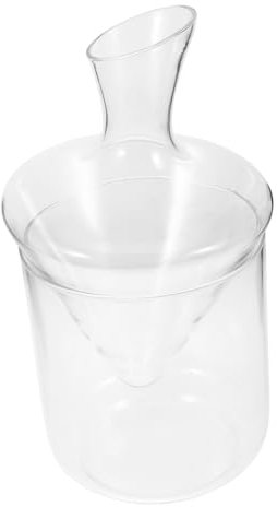 LALADEFIEE Decantador De Vino Transparente Delicado Oblicuo Contenedor De Vino Para Uso Doméstico Para Eventos Especiales