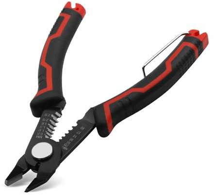 Alicates De Corte, Hoja Plana De 15 Cm De Largo, Función De Pelado Adicional, Práctica Hoja De Bisel Fino, Alicates De Corte Diagonal, Tijeras Afiladas, Bloqueo De Seguridad