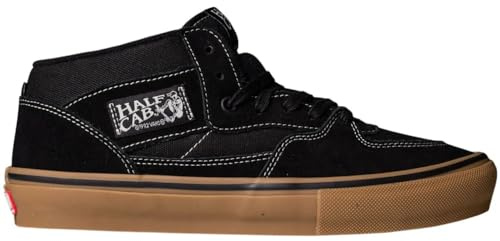 VANS Half Cab PRO Chaussures de Sport de Skateboard Originales Unisexe Adulte Limited Edition Caballero 2026, Noir Gum, 44 EU