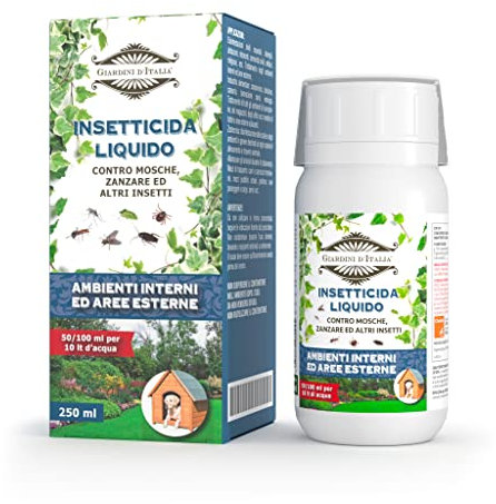 Giardini d'Italia - Insetticida Liquido Contro Mosche, Zanzare Ed Altri Insetti | 250 ML