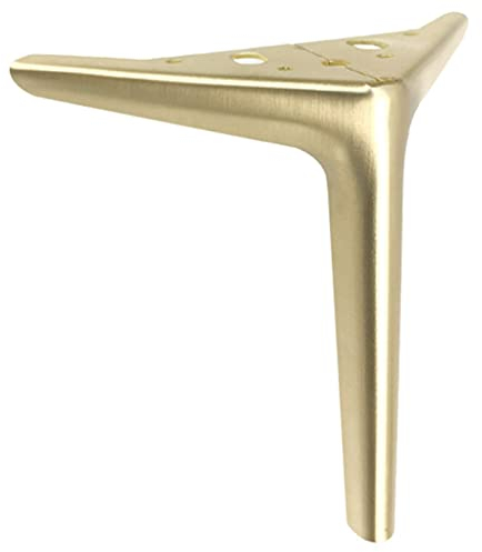 LOVEM Mobelbeine Metall, Möbelfüße Eisen Tischfüße Dreieck Schrankfüße Schwere Sofa Füße TV Bank Füße Sideboard Füße Couchtischbeine DIY Metall Möbelfüsse mit Schrauben,4 Stück (12cm,Bronze)
